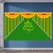Ganesh with Marigold 5x8 Feet Backdrop Indian Traditional Cloth Ganesh Chaturthi Decor Indian Pooja Wall Decor Indian Wall Art Photo Decor Banner Decorative Pooja Cloth Wedding Favor